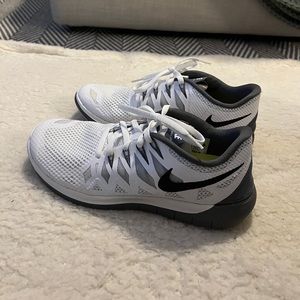 White Nike Free 5.0 Sneakers